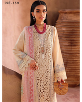 3-PC Unstitched Chikakari Doriya Lawn By Nureh | NE-159